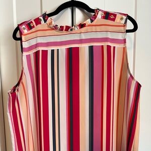 Loft Outlet XL Sleeveless Striped Blouse